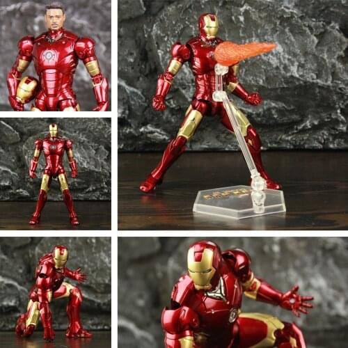 NEW 2020 Classic Marvel Iron Man MK3 Mark III 7" Movie Action Figure Ironman Mark 3 Tony Stark Legends Original ZD Toys Doll