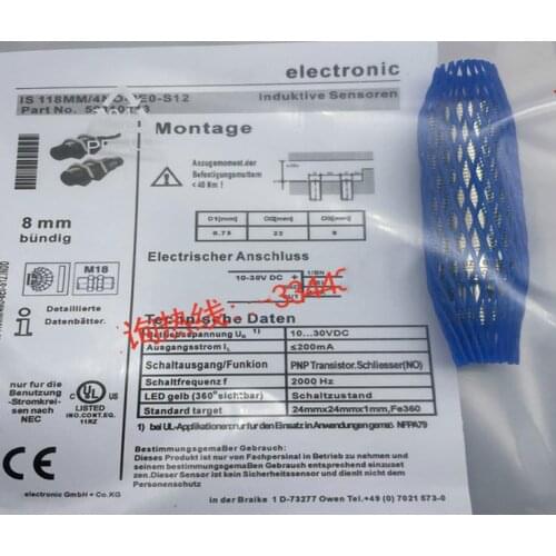 2pcs New High Quality proximity switch IS 218MM/4NO-8EO-S12 IS 218MM/2NO-8N0-S12