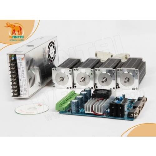 Huge Discount for New Year ) 4 Axis Nema 23 with 270oz-in, 3A ,1/4'' & 3 axis driver board & Power kit, CE, ROhS