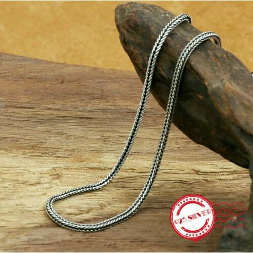 S925 sterling silver necklace personality fashion classic jewelry wild snake shape modeling chain 2018 new gift to send lover