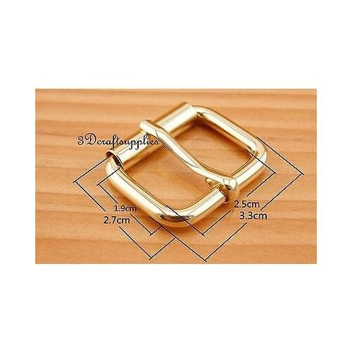 Belt buckle roller hardware pin buckle 1 inch golden 12 pcs U182