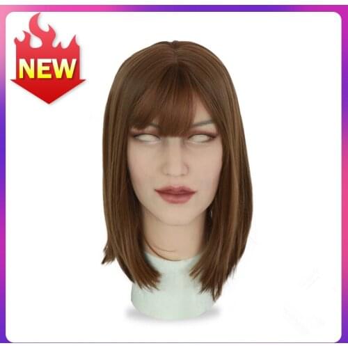 Silicone Masks Latex Sexy Cosplay Artificial Realistic Skin Mask for Crossdresser Transgender Male Shemale Drag Queen Unisex