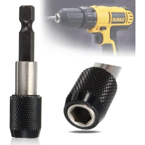 60mm Magnetic Screwdriver Extension Quick Release 1/4'' Hex Shank Holder Drill Bit