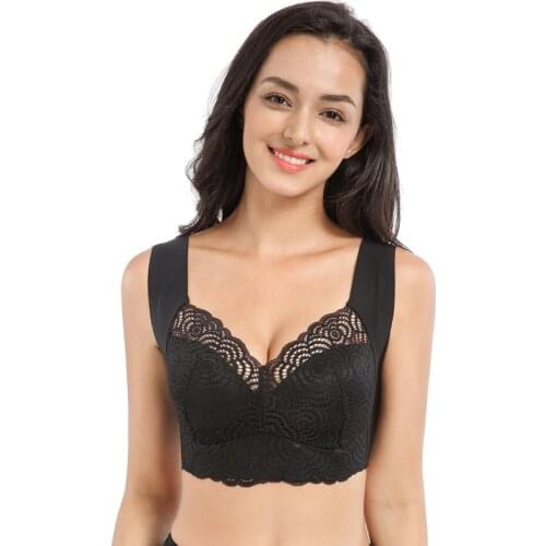 Lace large size bra brazier mujer pushup bra bracier de mujer brassiere sport femme Increase the bra