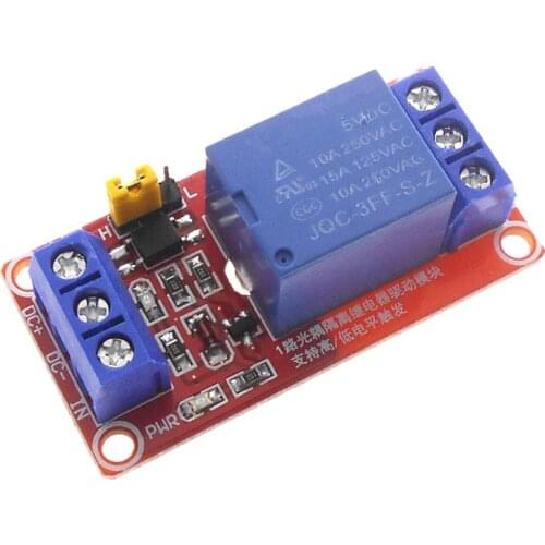 1 channel 5V 12V 24V Relay Module with Optocoupler Isolation Support High and Low Level Triggering One Relay Drive Module