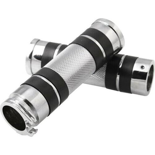 1Pair Motorcycle 25mm Aluminum CNC Handle Bar Hand Grips for Sportster Honda Suzuki Kawasaki Yamaha