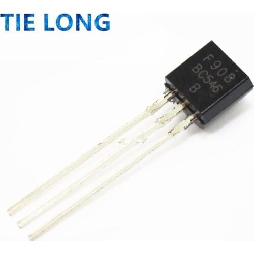 100PCS BC546 TO-92 BC546B TO92 546B new triode transistor