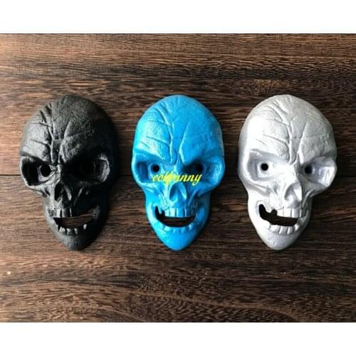 20pcs/lot Fast shipping Antique cast iron Skull WALL Mount Bottle Opener hang wall beer bottle opener