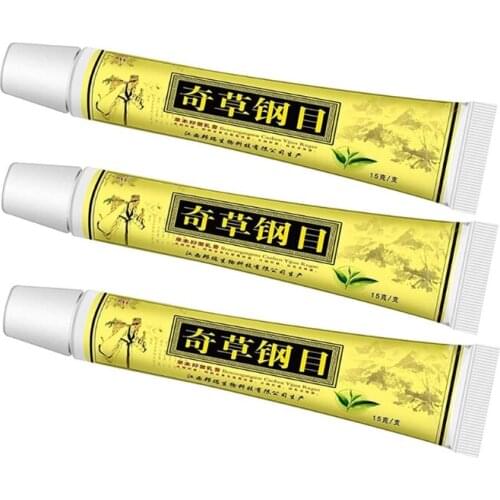 3Pcs Natural Chinese Herbal Face Body Cream Anti-Itch Eczema Dermatitis Inflammation Rashes Treatment Psoriasis Ointment