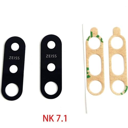 50Pcs New Rear Back Camera Lens Cover Glass With Adhesive Replacement Parts For Nokia 5 5.1 6 6.1 7 Plus 8 X5 X6 X7 X71 7.1 7.2