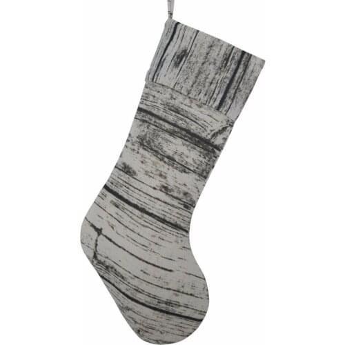 Free Shipping Printed Canvas socks Christmas Stocking Christmas tree Decoration