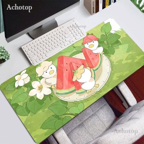 Large Anime Pink Mousepad Gamer Cute Kawaii XXL Gaming Mouse Pad Rubber Otaku Locking Edge Big Fashion Laptop Notebook Desk Mat