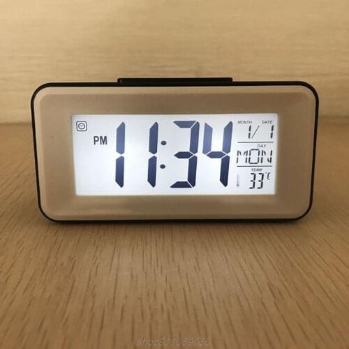Digital LED Alarm Clocks Student Clocks With Week Snooze Thermometer Watch Electronic Table Calendar LCD Desk M20 21 Dropship