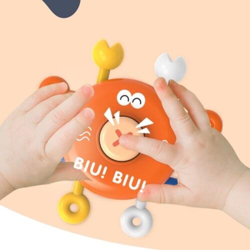 D7WF Childrens Finger Training Rotating Rattle Baby Shower/Swiming Brain Toys Cute Animal Shaped Cartoon Water Toys
