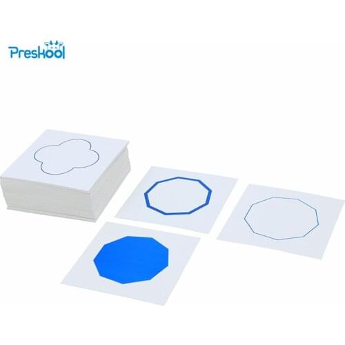 Baby Toy Montessori Cards For Geometric Demonstration Tray Early Preschool Brinquedos Juguetes
