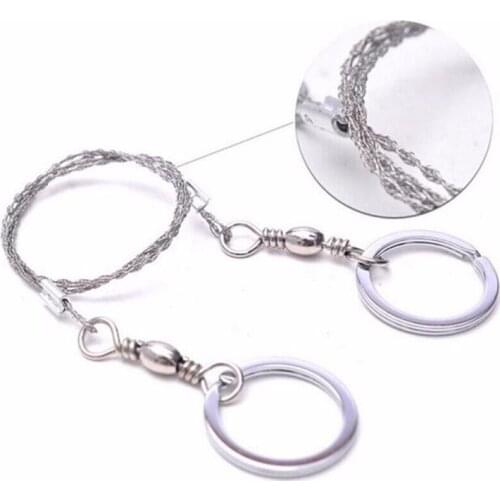 Travel Tool Wire Saw Rope Portable Emergency Survival Gear Stainless Steel Wire Saw Camping Hiking Outdoor Kit Tools