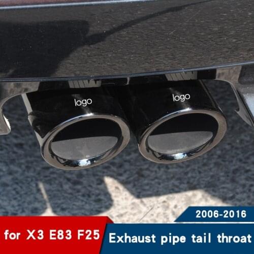 For bmw x3 e83 accessories X3 F25 Exhaust pipe tail throat muffler silencer 2006 2007 2008 2009 2010 2011 2012 2013 2014 2015