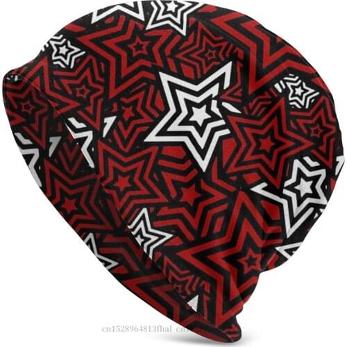 Bonnet Hats Persona Megami Tensei Men Womens Knit Hat 5 Royal Phantom Thief Star Winter Warm Cap Street Skullies Beanies Caps