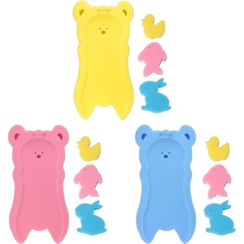 Newborn Anti-slip Sponge Pad Baby Bath Tub Bathing Pad Infant Shower Baby Care MAY31-B