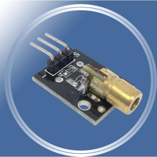 KY-008 650nm Laser Sensor Module 6mm 5V 5mW Red Dot Diode Copper Head for Arduino