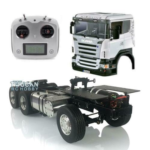 LESU 1/14 RC 6*4 Metal Chassis DIY Hercul ScaCabin Tractor Truck ESC Radio THZH0309-SMT2