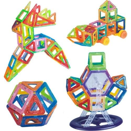 Mini Magnetic Blocks Educational Construction Set Model & Building Toys ABS Plastic Magnetic Designer Magnets Game Gift For Kids