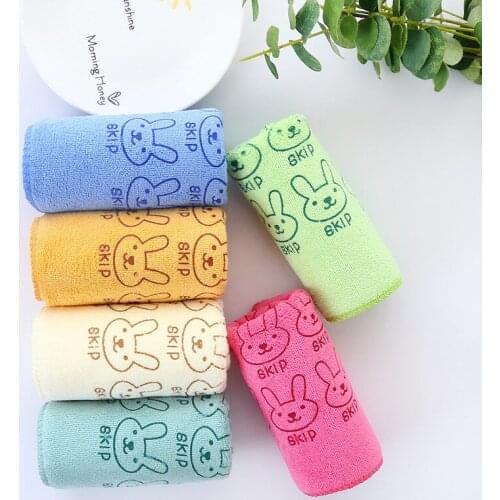 Microfibre Mini Printed Towel Cute Cartoon Absorbent Small Towel Hand Towel Travel Towel 25x50 Cm Face Towel