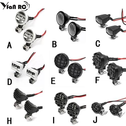 1 Set Trx4 scx10 1/10 model car climbing car three dimensional simulation square lampshade roof light spot light W24