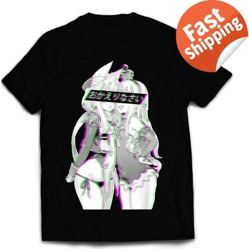 Welcome Home Senpai, Hentai , Parody T-Shirt Cotton Men T-Shirts Classical 2019 O Neck Streetwear Hip Hop Tops Tee