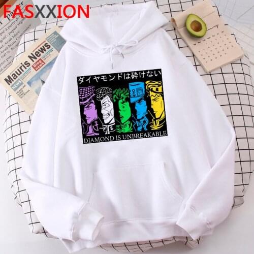 Cool Manga JoJo Bizarre Adventure Harajuku Hoodie Men Japanese Anime Graphic Streetwear Sweatshirt Funny Unisex Hoody Male
