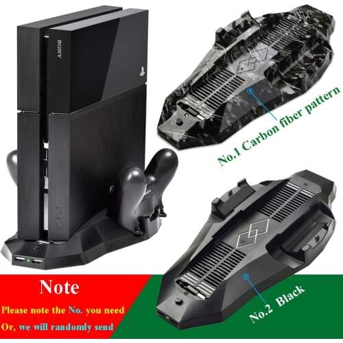 PS4 Game Accessories Console Vertical Cooling Stand Joystick Charging Dock Station for Sony Playstation 4 PS4