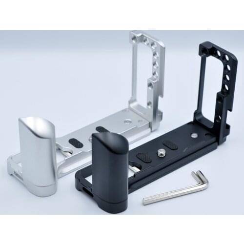 Extendable Camera L Bracket Hand Grip Holder Plate for Olympus E-M5 Mark III