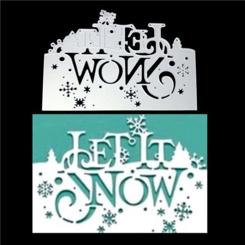 Merry Christmas Alphabet Snowflake Elk Metal Cutting Dies Stencils for DIY Scrapbooking Embossing Photo Album Paper Card Crafts