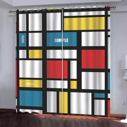 Morden curtains Customized size Luxury Blackout 3D Window Curtains For Living Room Blackout curtain