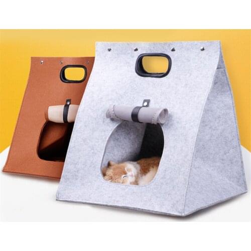 Pet Supplies Cats Nest Felt Cats Nest Spring And Summer Foldable Portable Cats Nest Cats Nest Cat Bed Pets Cat House
