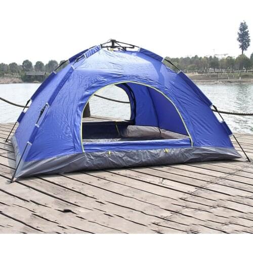 Outdoor sunscreen 3 second pop up open 2 person tent quick opening camo 1 layer 2 door beach camping garden fishing tents