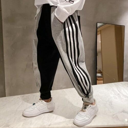 Loose Stripe Spring Autumn Casual Pants Boys Kids Trousers Children Clothing Teenagers Sport In Stock High Quality