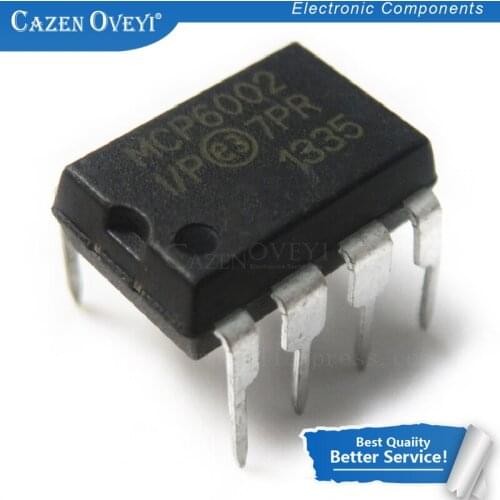10pcs/lot MCP6002-I/P MCP6002 DIP-8 new original quality assurance In Stock