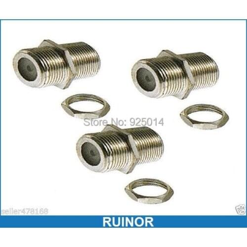 10PCS Female F to Female F Coaxial Connector for CCTV TV Surveillance video