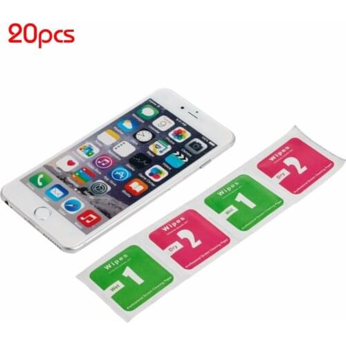 FreeShip 20pcs Camera Lens Phone LCD Screen Dust Removal Tool Dry Wet Cleaning Wipes Paper Set for iPhone Sumsung Computer