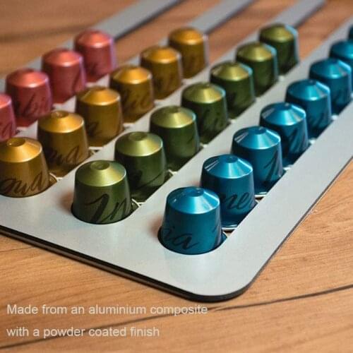 2021 Coffee Capsule Cafe Pod Holder Storage Drawer Coffee Capsules Organizer for 24/40pcs Nespresso Capsules Rack Holder Shelf