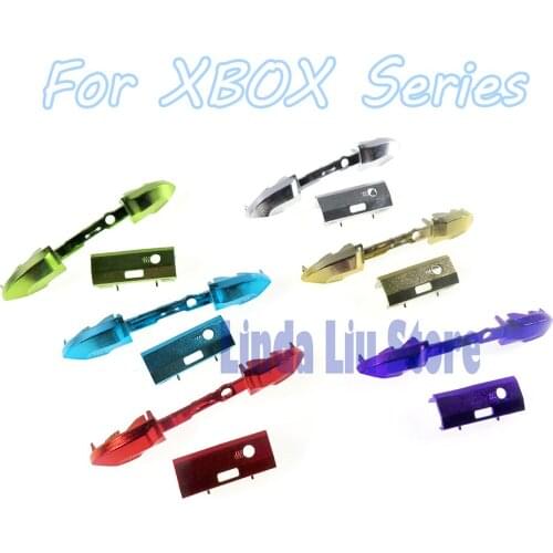 30sets Chrome LB RB Button FOR XBOX Series S X Controller Replacement LB RB Bumpers Middle Bar Holder Home Guide Surround