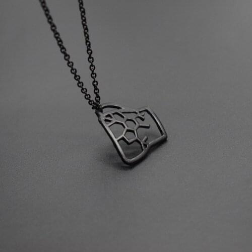 4 Colors Trendy Coffee Cup Necklace Gold Color Silver Color Coffee Cup Pendant Necklace Women Steampunk Geometric Jewellery