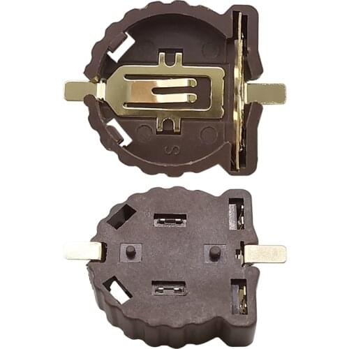 5Pcs Computer Cell Button 3V Battery Socket Holder Conntor Case Battery Storage Boxes SMD SMT CR1220 CR-1220