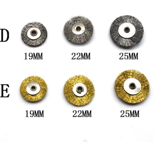 100PCS Steel Wire Wheel Brushes Dia 19mm 22mm 25mm Dremel Accessorie for Rotary Tools Polishing Brush Jewelry DIY Tool