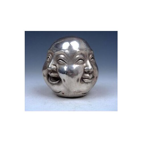 Decoration copper silver factory outlets Tibetan Silver Copper Hand-Carved 4 Erawan Statue