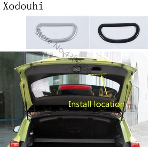 For Hyundai Kona Encino Kauai 2017 2018 2019 2020 Car Body Rear Back Tail Trunk Back Handle Bowl Cover Stick Detector Trim Frame