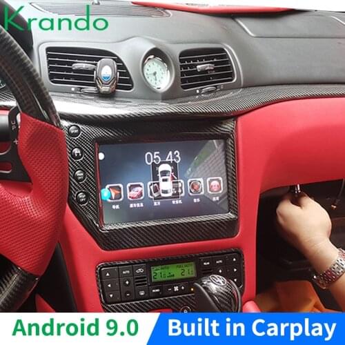 Krando Android 9 9" screen for Maserati GT GC GranTurismo 2007-2018 2019 Car radio audio Multimedia Video Player Navigation GPS