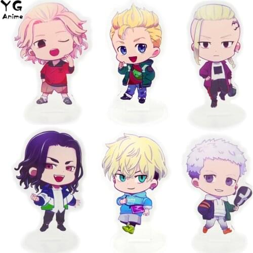 Anime Tokyo Revengers Figure Acrylic Stand Manjiro Ken Takemichi Hinata Atsushi Cosplay Model Plate Desk Decor Standing Fans Hot