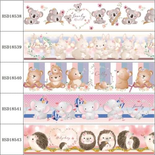 HSDRibbon free shipping 3" 75mm heat transfer printed hsd-design series Grosgrain Ribbon 50Yards/Roll